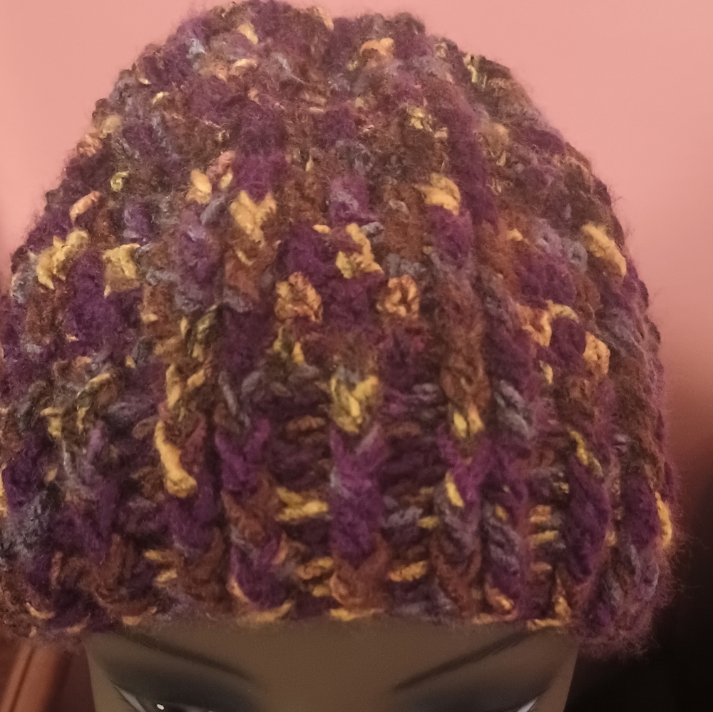 Multicolor Crochet Beanie